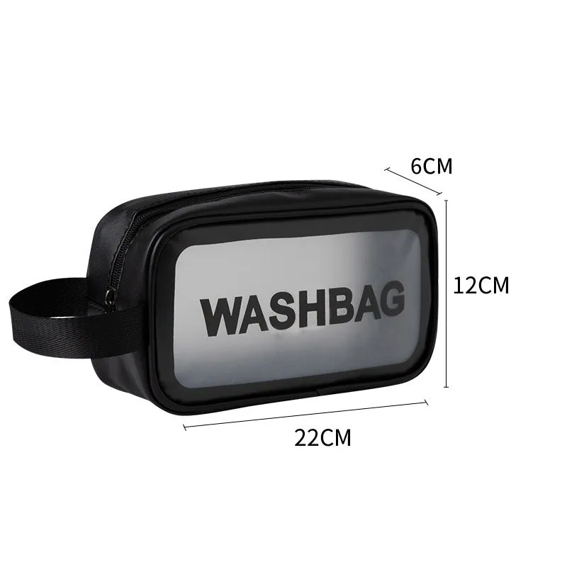Waterproof Toiletry Bag with Dry-Wet Separation – Large-Capacity Travel Makeup Organizer, Portable Transparent PVC Wash Bag