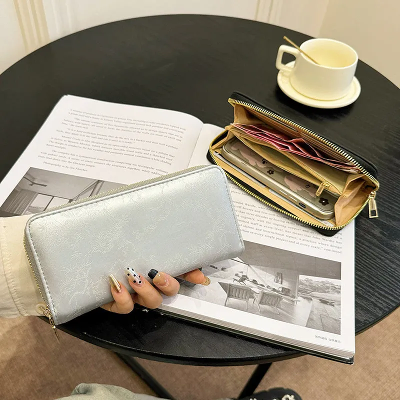 Wholesale Long Shiny Zipper Women's Wallet
