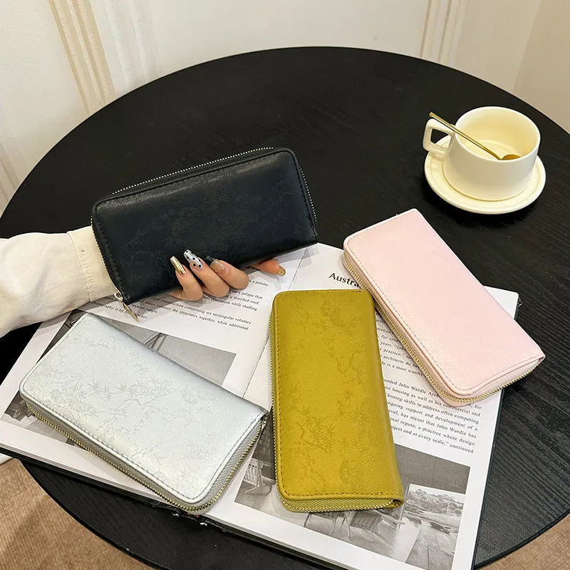 Wholesale Long Shiny Zipper Women's Wallet
