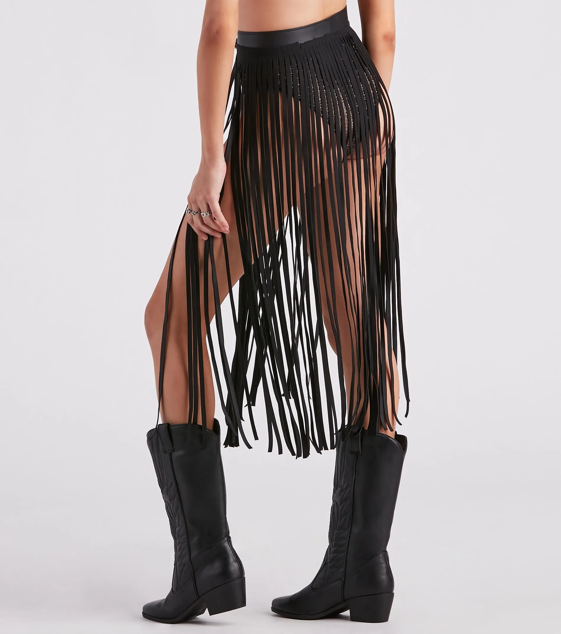 Wild And Free Long Fringe Belt