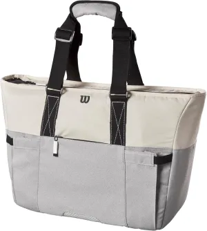 WILSON Lifestyle Tote Tennis Racket Bag - Grey/Blue, Holds up to 2 Rackets