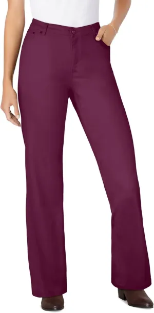 Woman Within Plus Size Wide-Leg Stretch Denim Jean