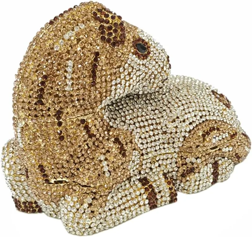 Women Cute Horse Shape Rhinestone Evening Bag Sparkling Animal Crystal Handbags Diamond Clutch for Prom Party