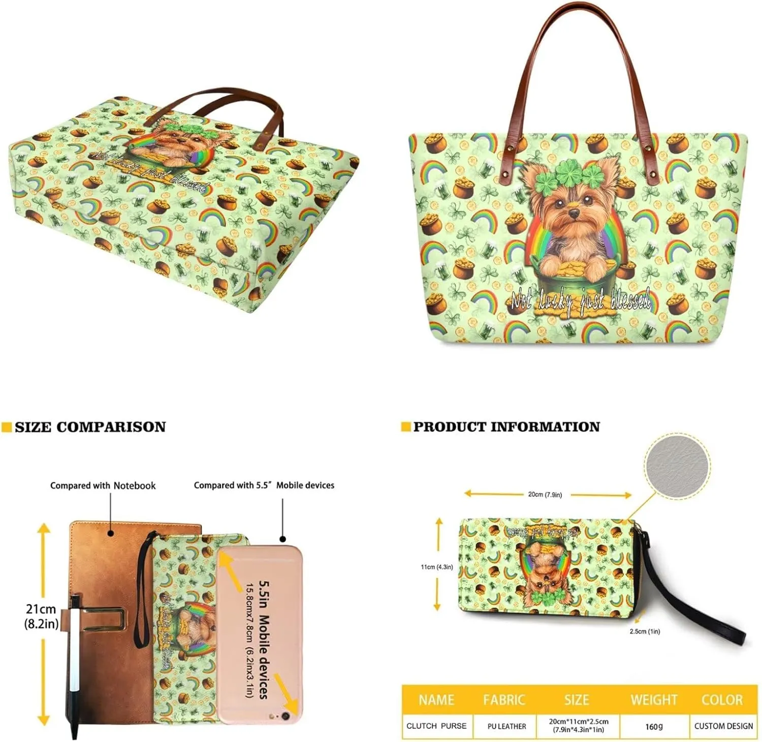 Women Handbag Wallet Combo,Portable Ladies Tote Bag Handbag,Top Handle Satchel Purse for Travel
