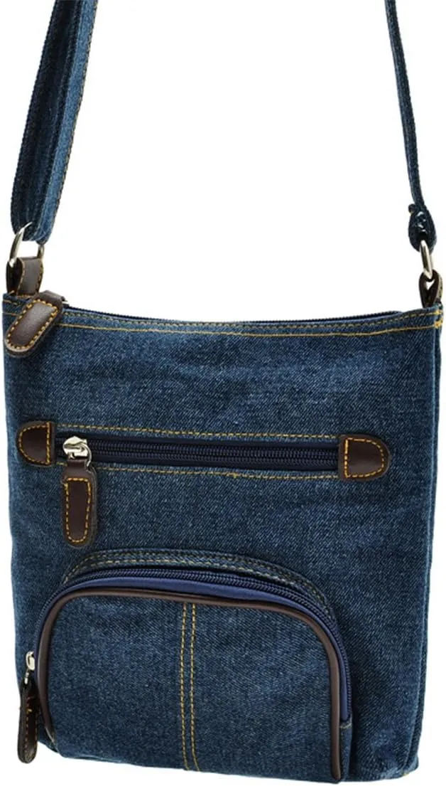 Women Multi Pocket Crossbody Shoulder Bag Small Organizer Purse Wallet