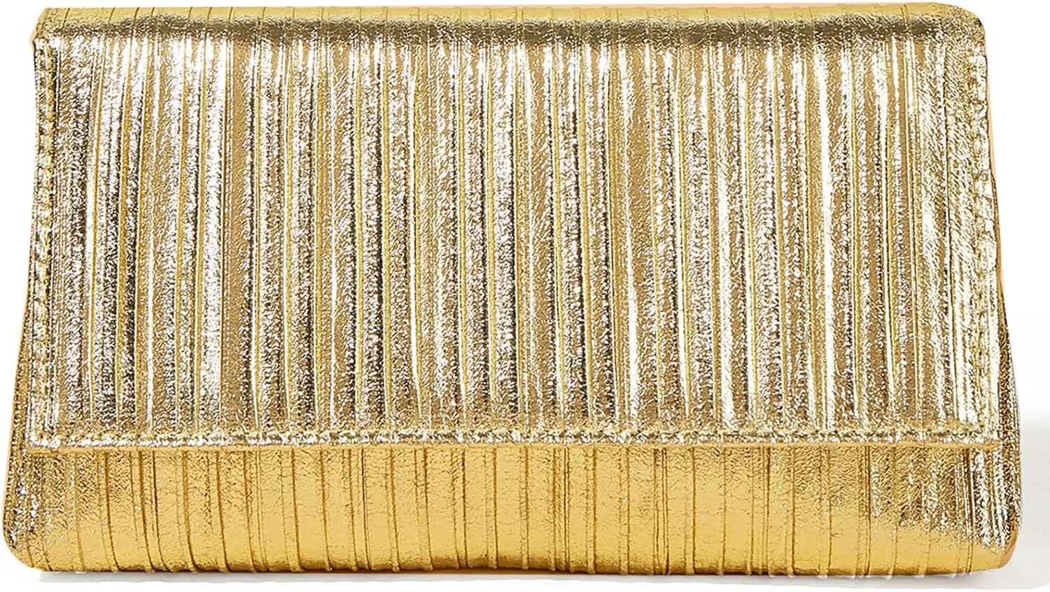 Women Pleated Evening Clutch Purses PU Leather Evening Bag Dressy Formal Handbags for Party, Prom, Wedding