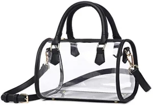 Women Purse Transparent Handbag Top Handle Shoulder Bag PVC Purse Totes Satchel