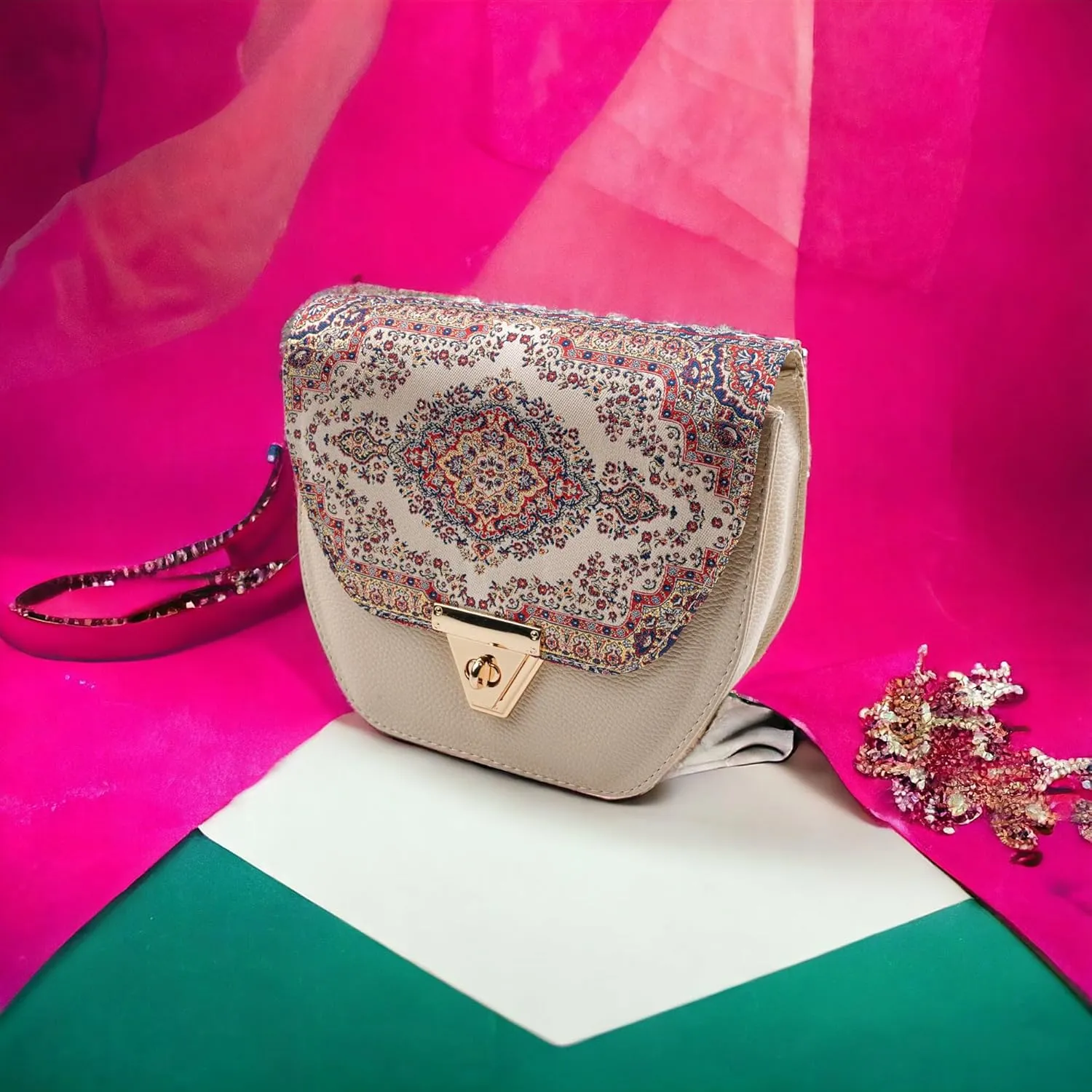 Women Shoulder Bag, Hand Bag, Carry Bag, Morrocon Design, Carpet Design, Special Edition