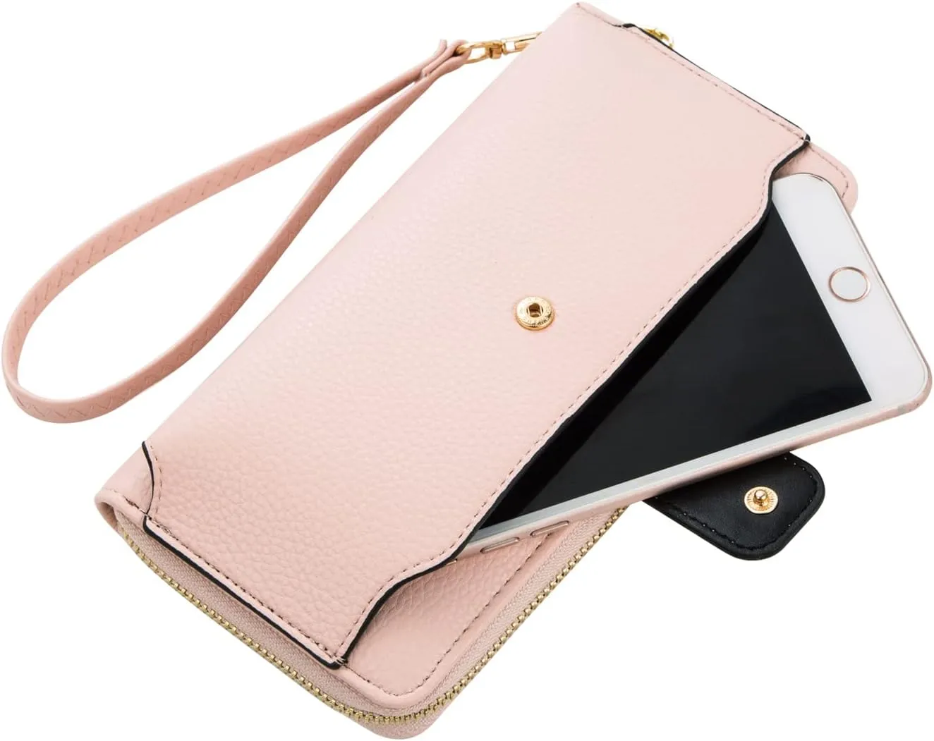 Women Wristlet Wallet with Cell Phone Holder Zip Around Handbag …