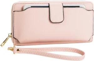 Women Wristlet Wallet with Cell Phone Holder Zip Around Handbag …