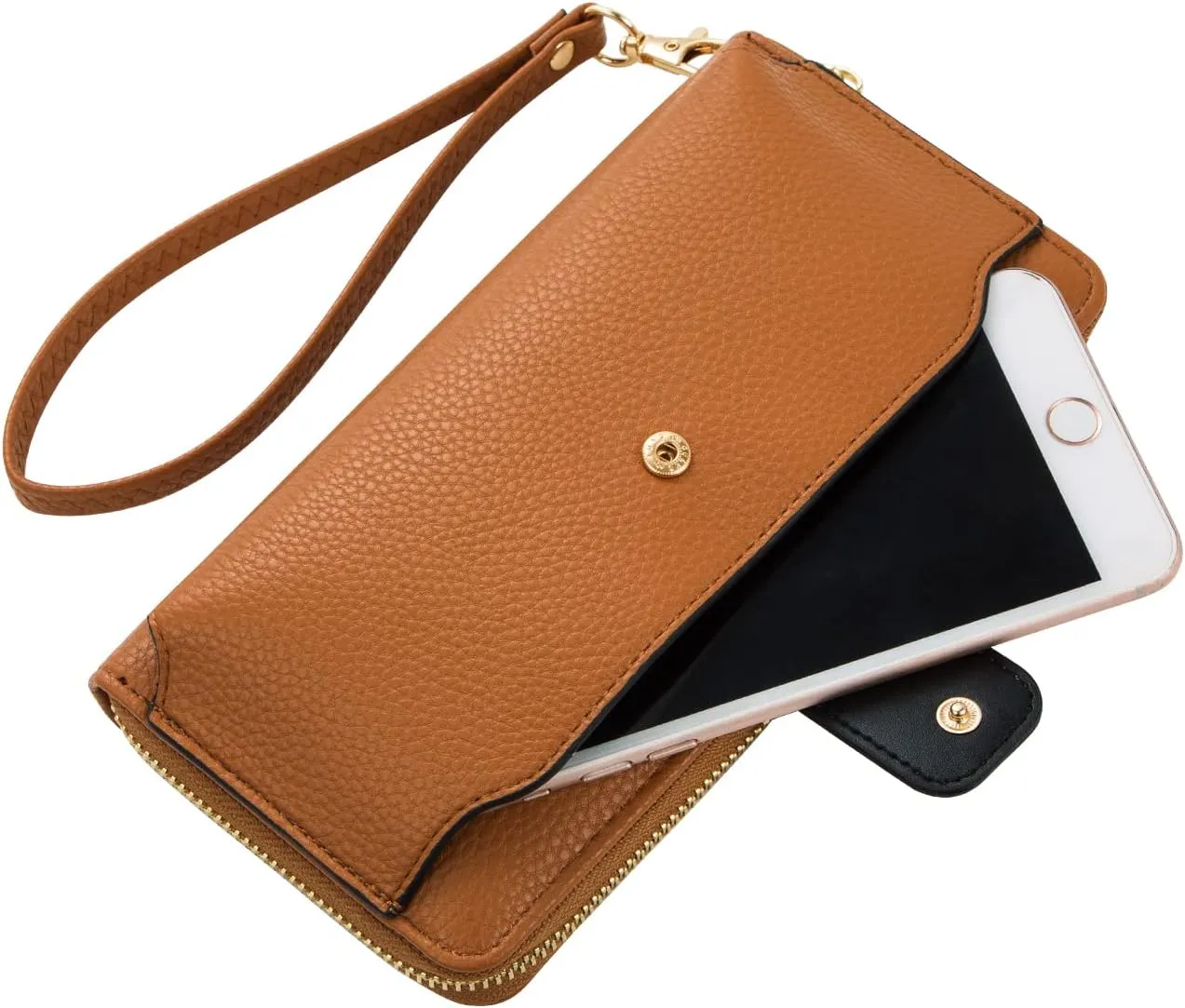 Women Wristlet Wallet with Cell Phone Holder Zip Around Handbag …