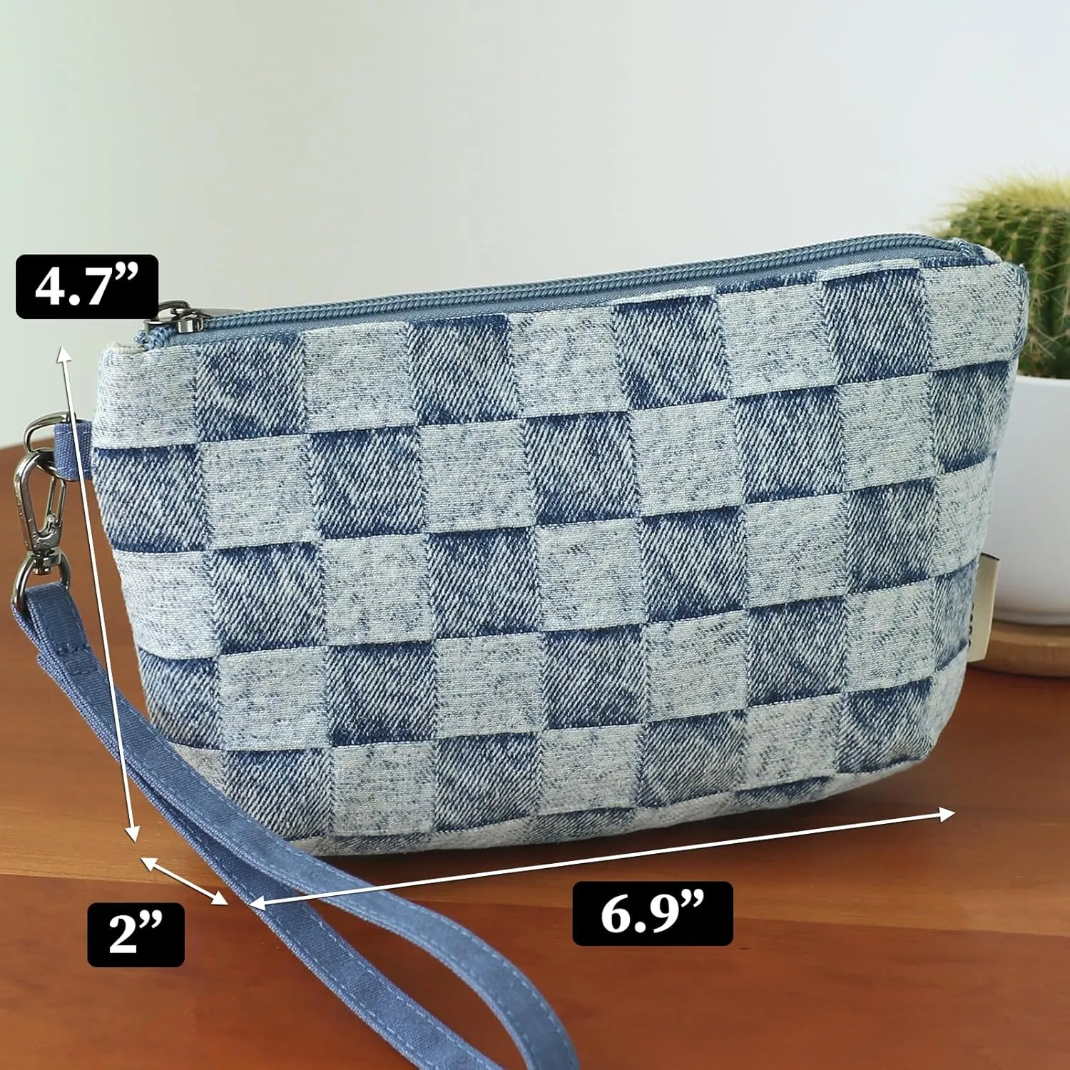 Women Zipper Wristlet Wallet with Coin Pocket