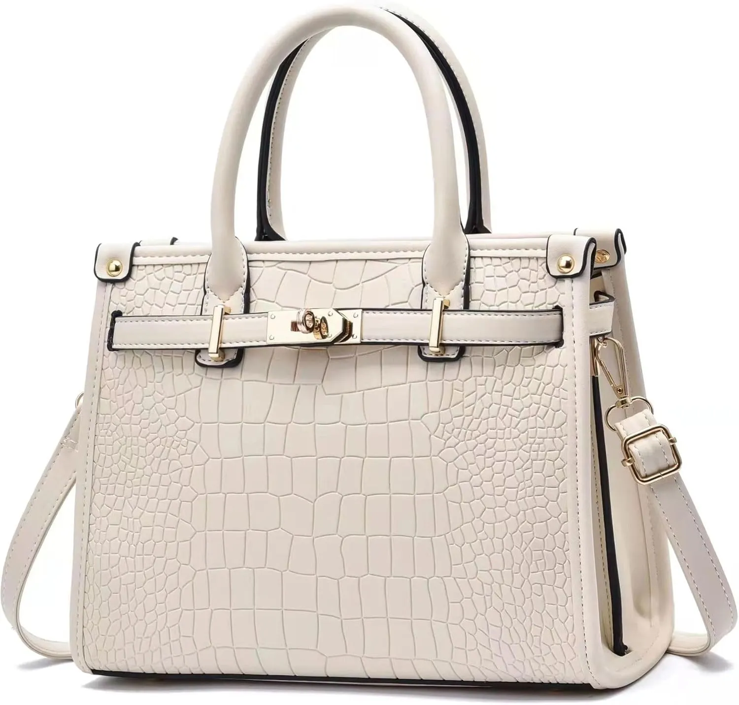 Women's Crocodile Satchel Handbag, Satchel Purse Shoulder Handbag, Top Handle Tote Handbags