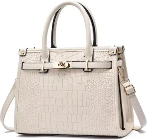 Women's Crocodile Satchel Handbag, Satchel Purse Shoulder Handbag, Top Handle Tote Handbags