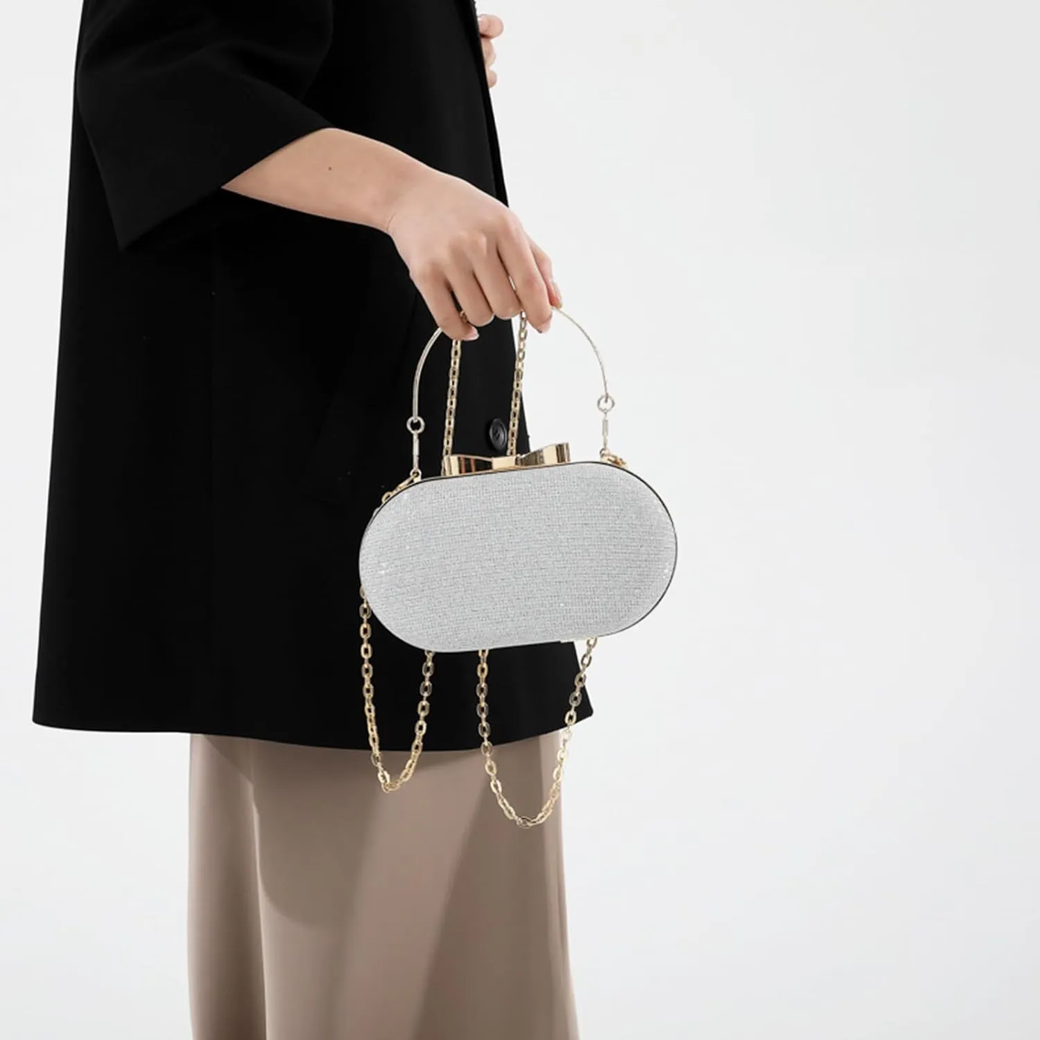 Women's Evening Handbag, Elegant Bling Crossbody Bag, Clutch Purses for Women Evening, Wedding, Prom, Cocktail Party