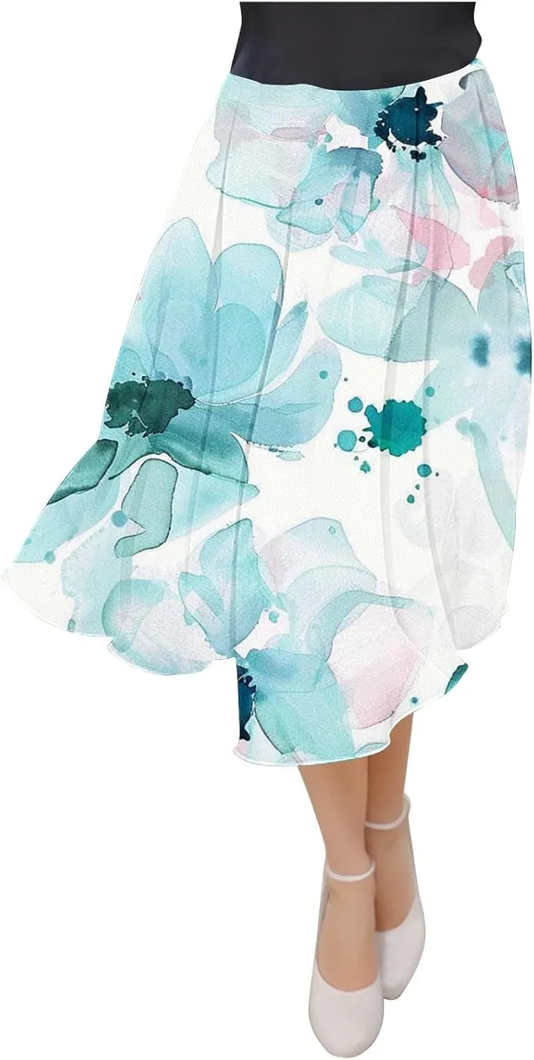 Womens High Cut Maxi Long Midi Knee High Floral Print Loose Fit Skirt for Women 2025
