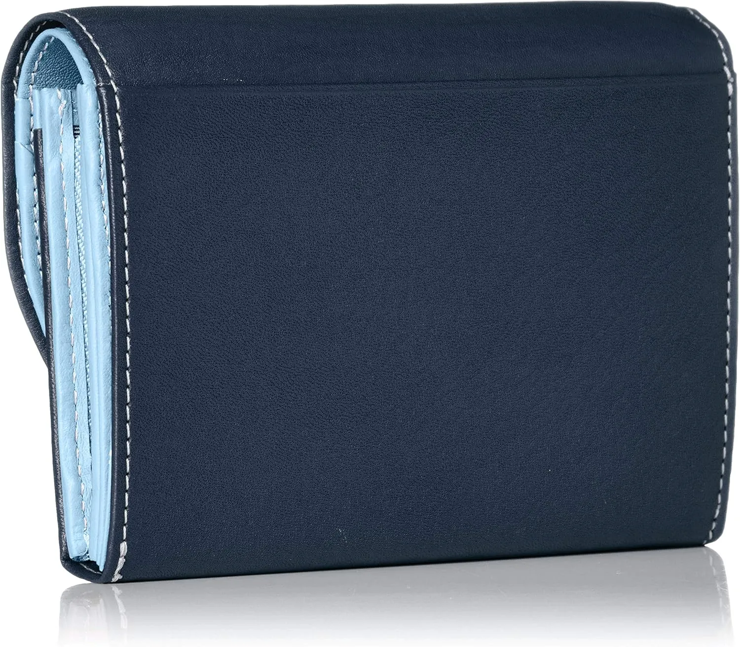 Women's Macaroon Bifold Wallet with Coin Purse