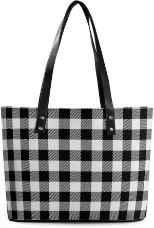 Women's Portable Tote Bag Trendy Modern Leather Handbag For Work Weekend