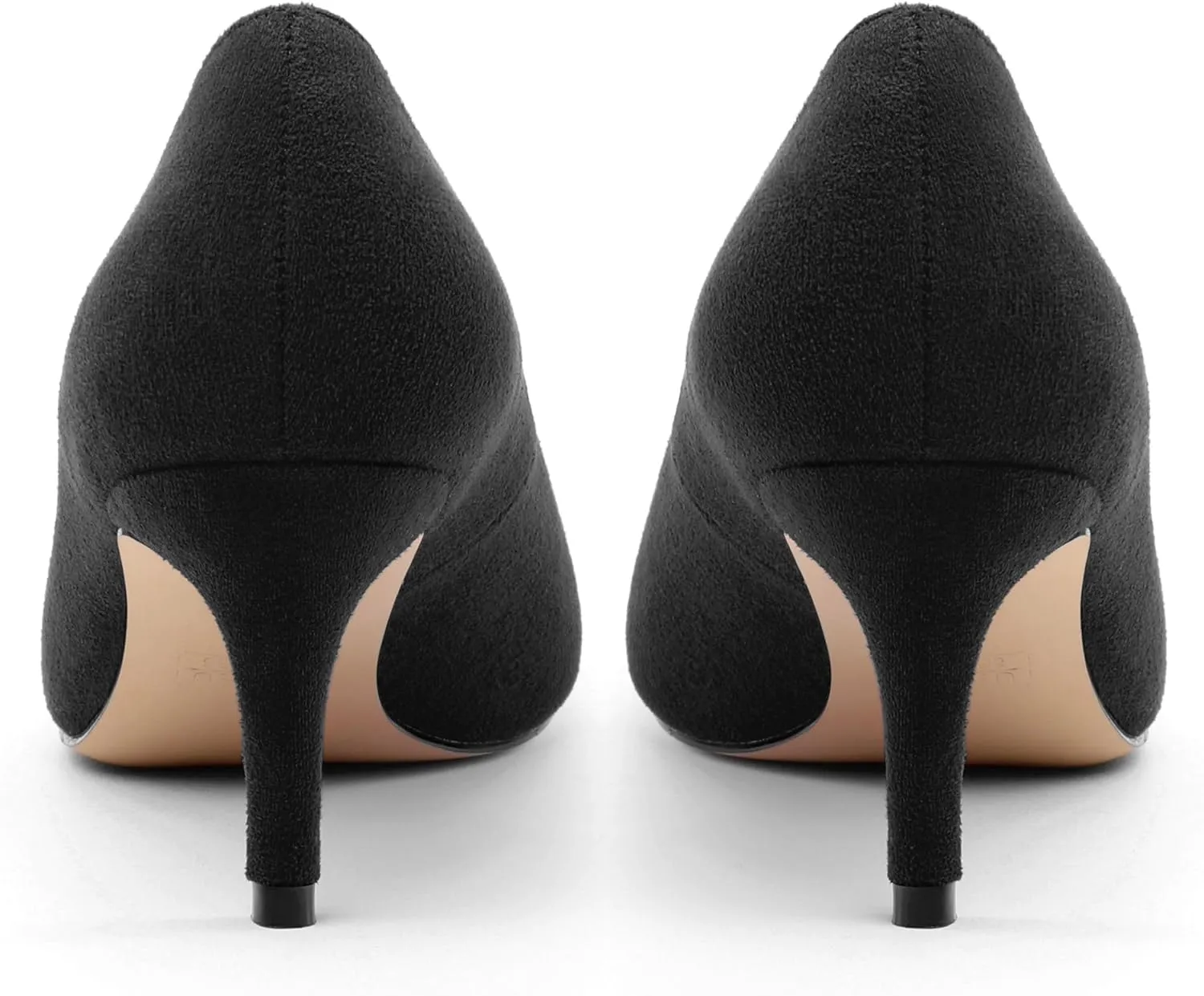 Women's Stiletto High Heel Square Toe Pumps, Sexy Party Closed Toe Classic Dress Heeled Shoes with Square Buckle 2.5in