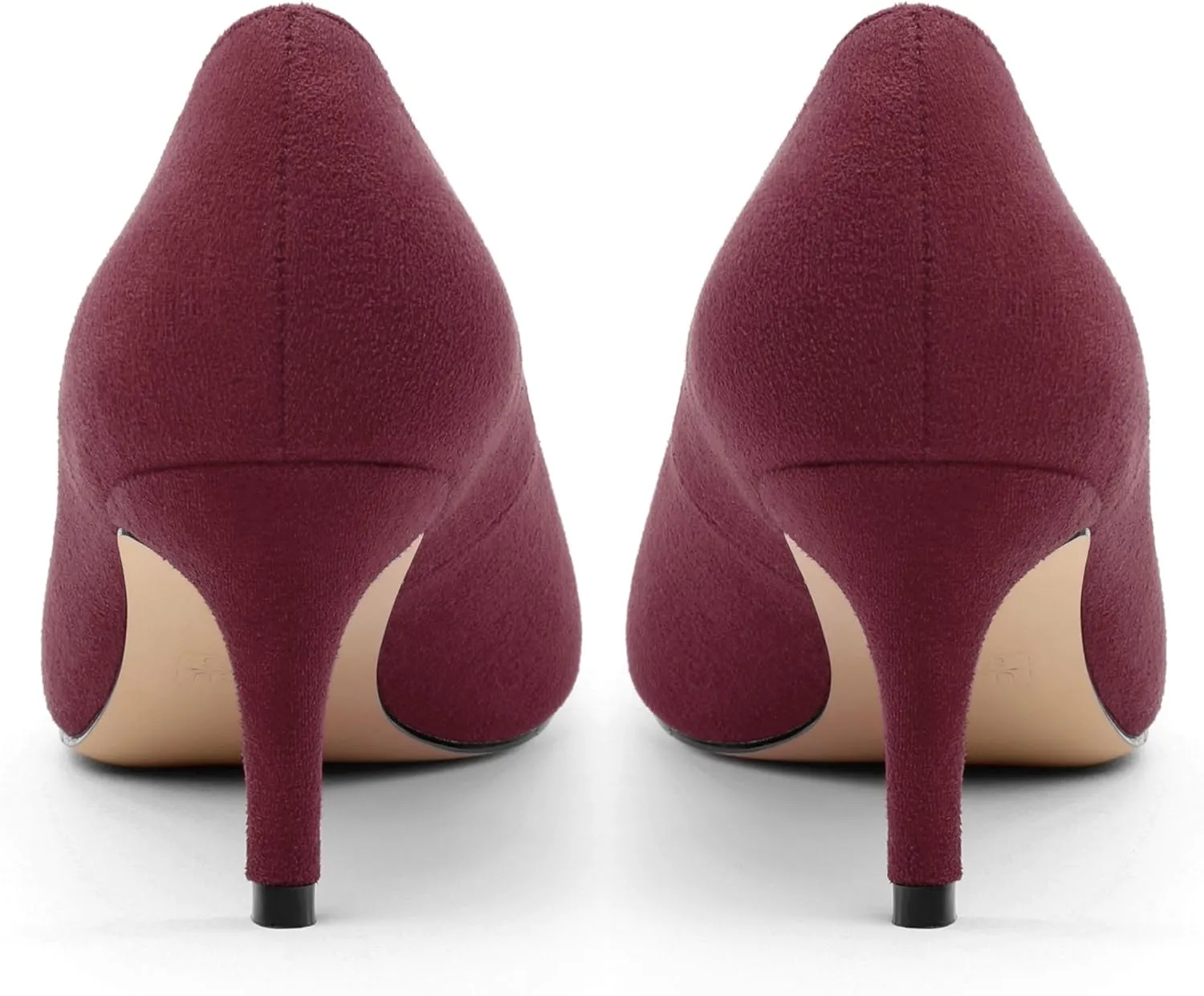 Women's Stiletto High Heel Square Toe Pumps, Sexy Party Closed Toe Classic Dress Heeled Shoes with Square Buckle 2.5in