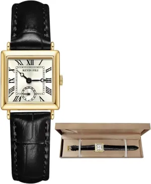 Women's top Layer Cowhide Strap Watch Exquisite and Elegant Women's Watch Classic Retro Square Women's Quartz Watch Gift for her
