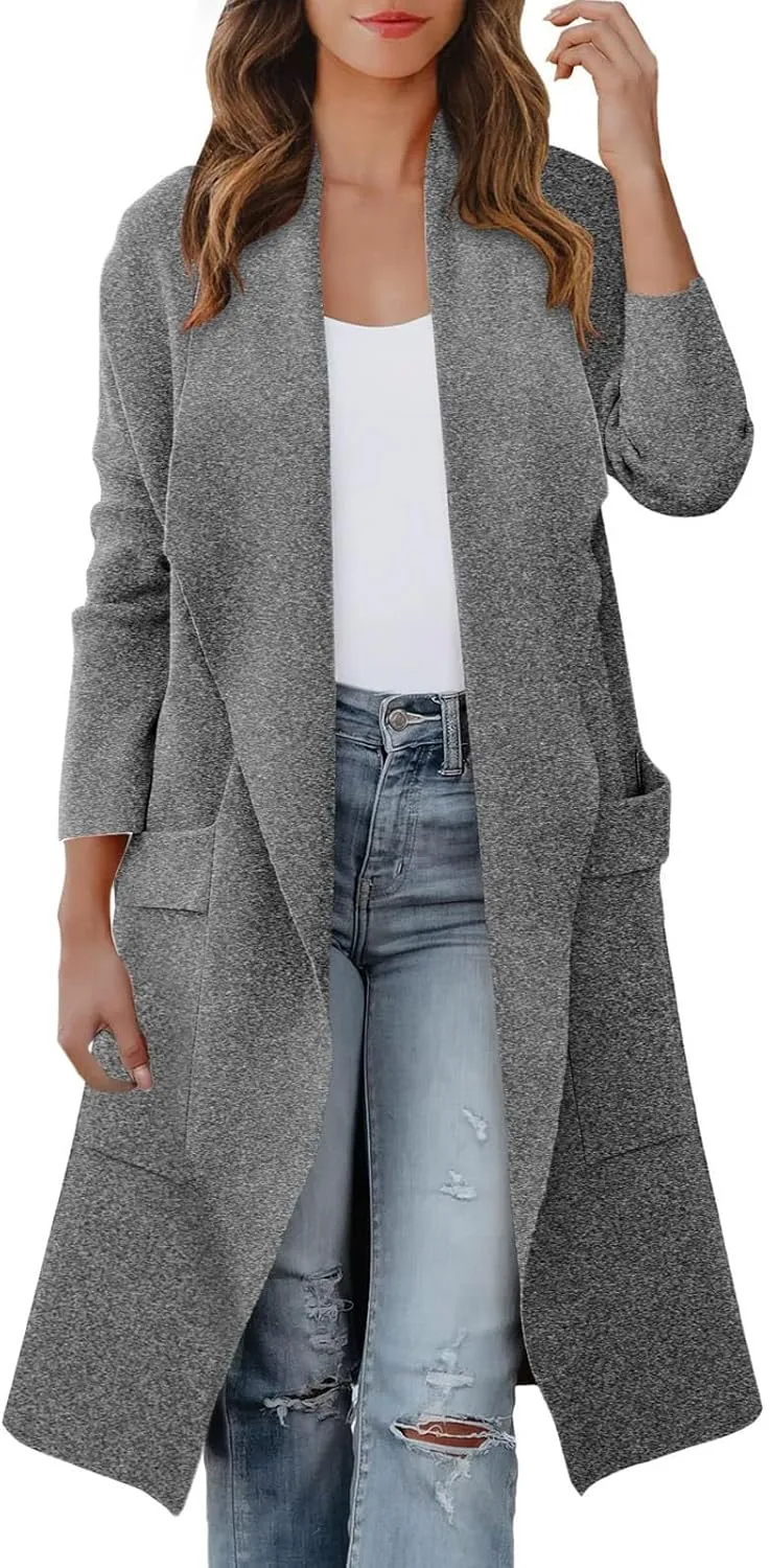 Womens Winter Coats Long Suit Collar Printed Pocket Jacket Rain & Anoraks Long Coats for Women The Drop Trench