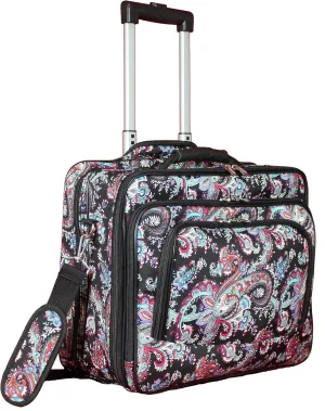 World Traveler Rolling 17-Inch Laptop Briefcase Computer Case, Paisley, One Size