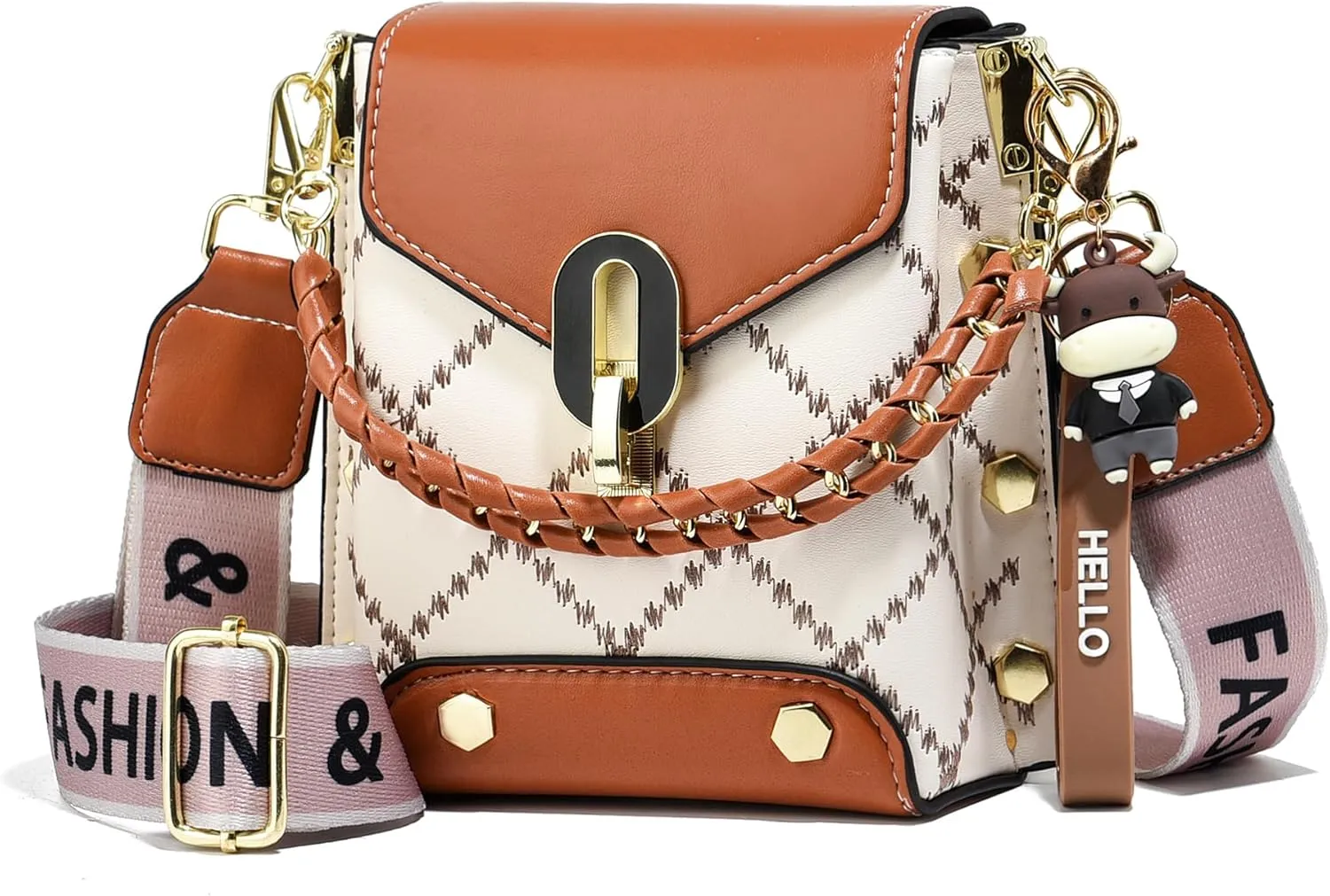 Xiaoyu Small Crossbody Bags for Women Fashion Cell Phone Purse Shoulder Handbags with Wide Strap