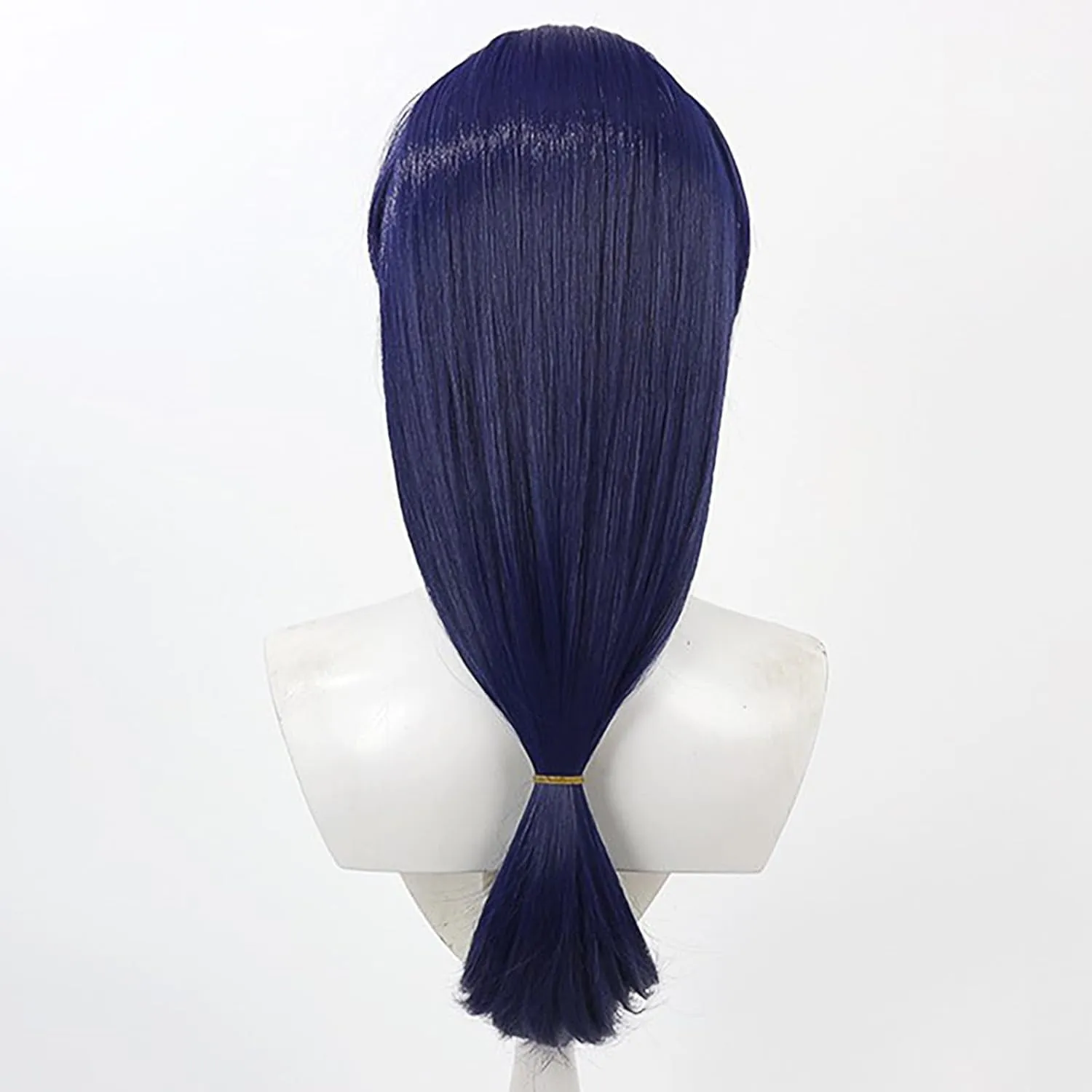 XiongXiongLe Ranma 1/2 Akane Tendou Dark Blue Mid Long Wig Cosplay Women Costume Heat Resistant Hair Wigs for Adult Cos Anime Party Halloween Christmas Comic(Akane Tendou)