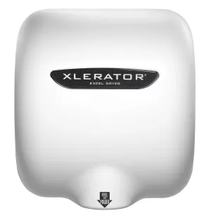 XLERATOR Touchless, High-Speed Hand Dryer by Excel Dryer, XL-BW Hand Dryer with White Thermoset (BMC) Cover and 1.1 Noise Reduction Nozzle, 277 V