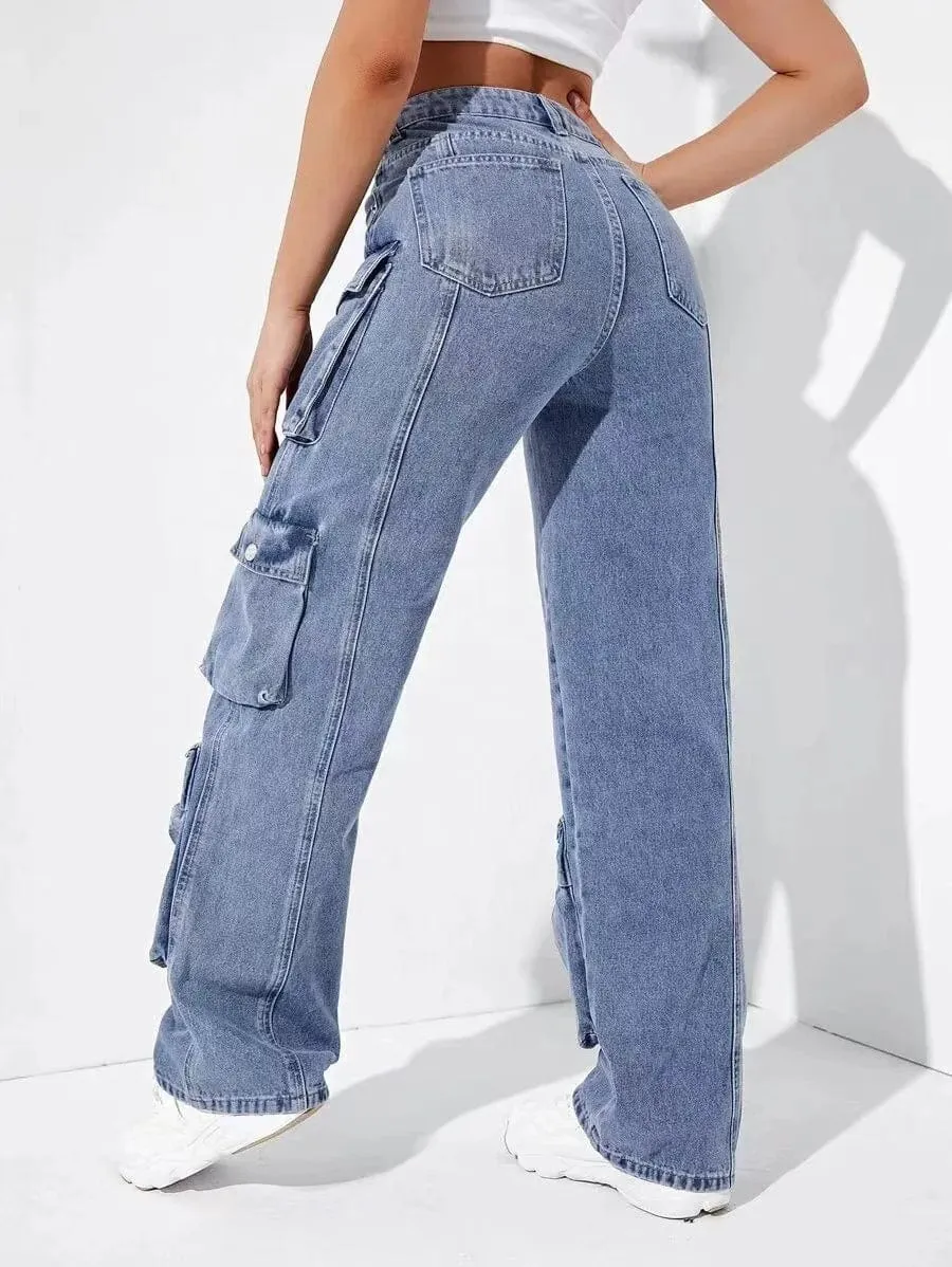 Y2K Multi Pocket Cargo Jeans