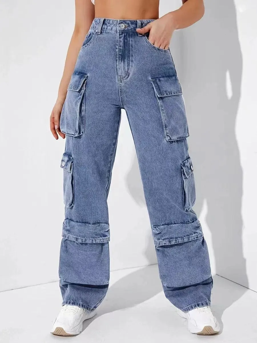 Y2K Multi Pocket Cargo Jeans