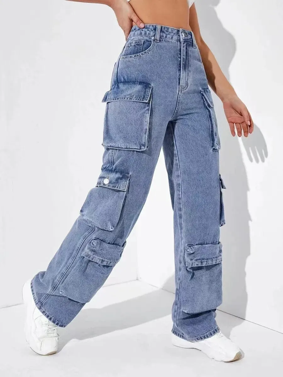 Y2K Multi Pocket Cargo Jeans