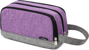 Yeiotsy Men's Travel Toiletry Bag – Color Clash Dopp Kit with Mesh Pockets, Durable Shaving Organizer for Gym, Camping & Weekend Trips