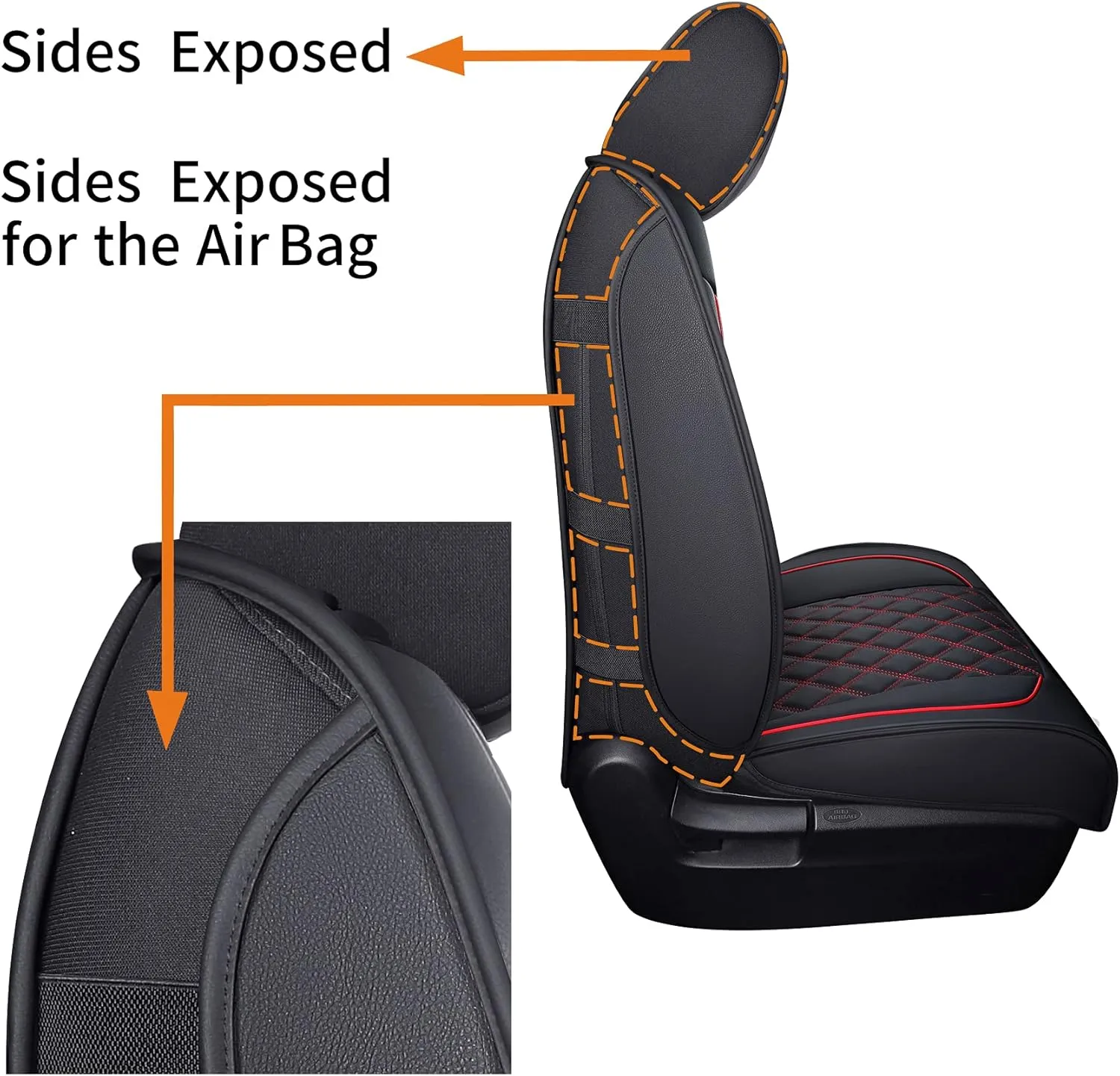 YIERTAI Trucks Seat Covers Compatible with 2008-2023 2024 2025 Toyota Tundra SR5 Crewmax Double Cab Crew Extended Cab Pickup Waterproof Leather Seat Protectors(5 PCS Full Set/Black-Red)