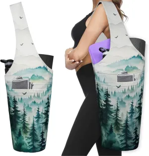 Yoga Mat Bag - Long Tote with Pockets - Holds More Accessories - Fits Most Mats