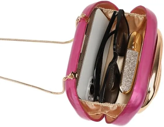 YYW Acrylic Purses Evening Clutch Bag Marbling Handbag for Women Shoulder Bag for Party Wedding Prom