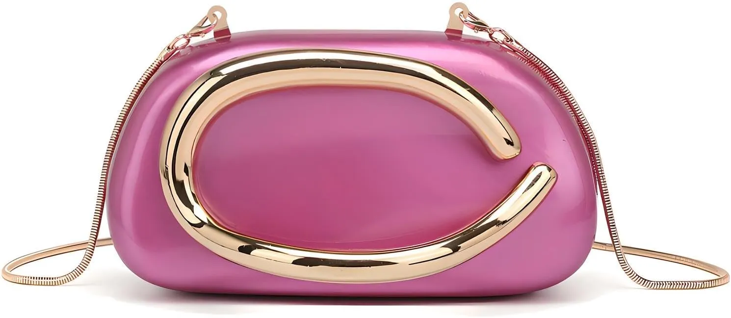 YYW Acrylic Purses Evening Clutch Bag Marbling Handbag for Women Shoulder Bag for Party Wedding Prom