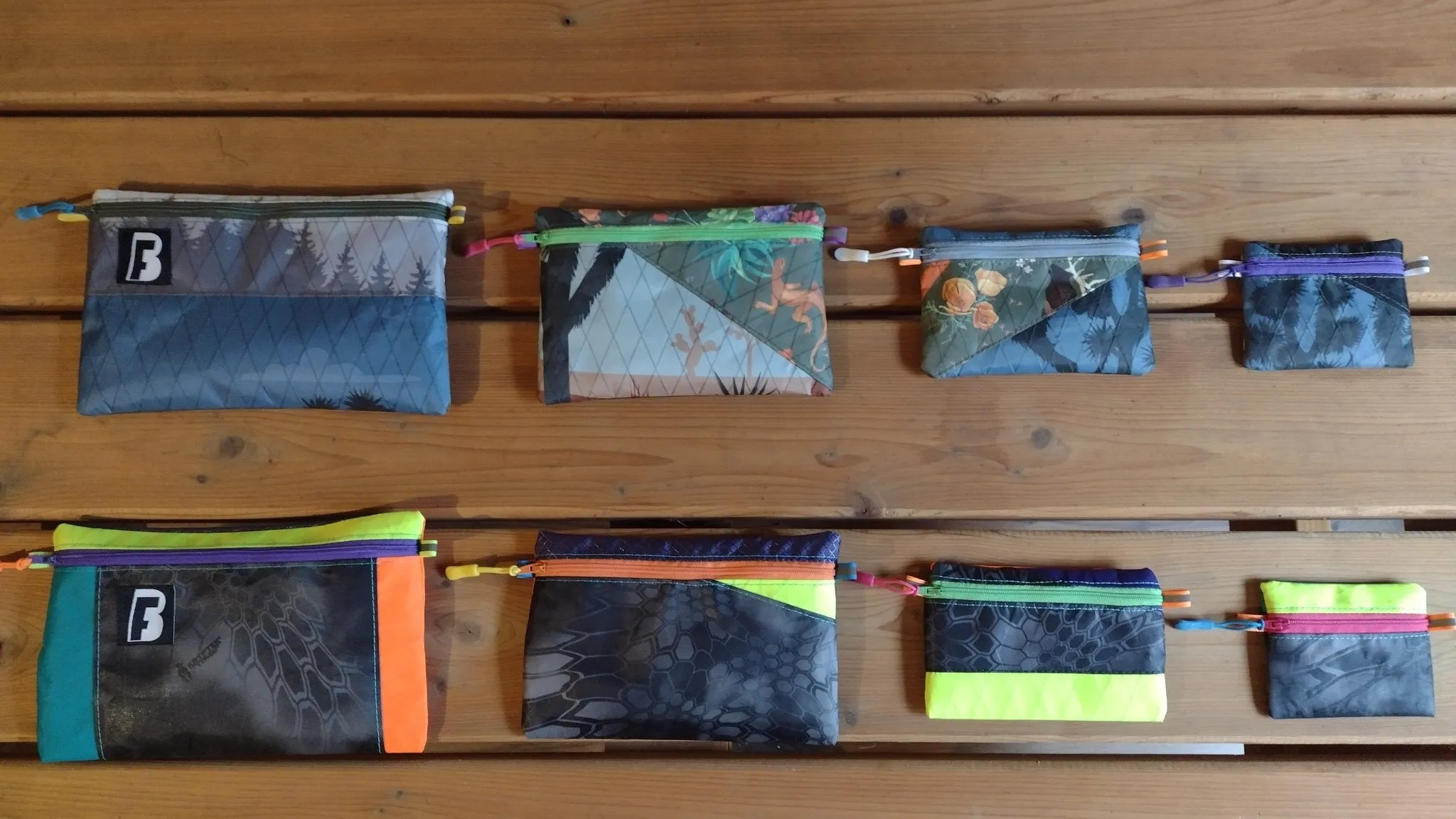 Zipper pouches